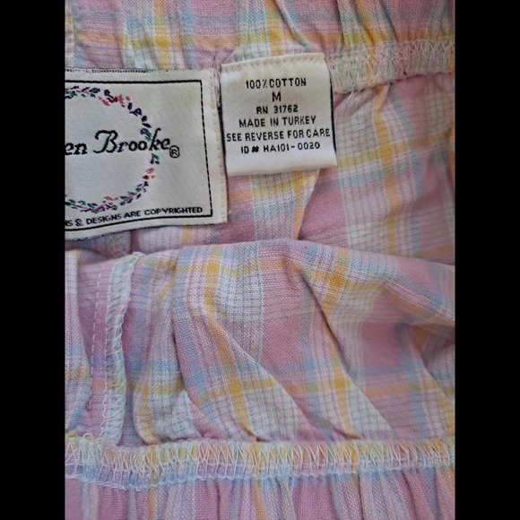Lauren Brooke Pink White Yellow Plaid Bermuda Shorts‎ Size Medium - Picture 4 of 6